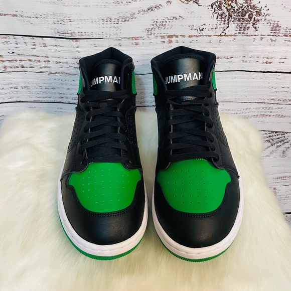 SOLD New Nike Jordan Access Jumpman Black Green Men’s Shoes Size 12 - Picture 7 of 8